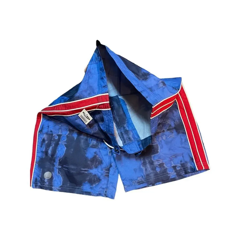 Old Navy Swim Trunks Shorts‎ Boys Size 18 Red Blue Vintage 2002